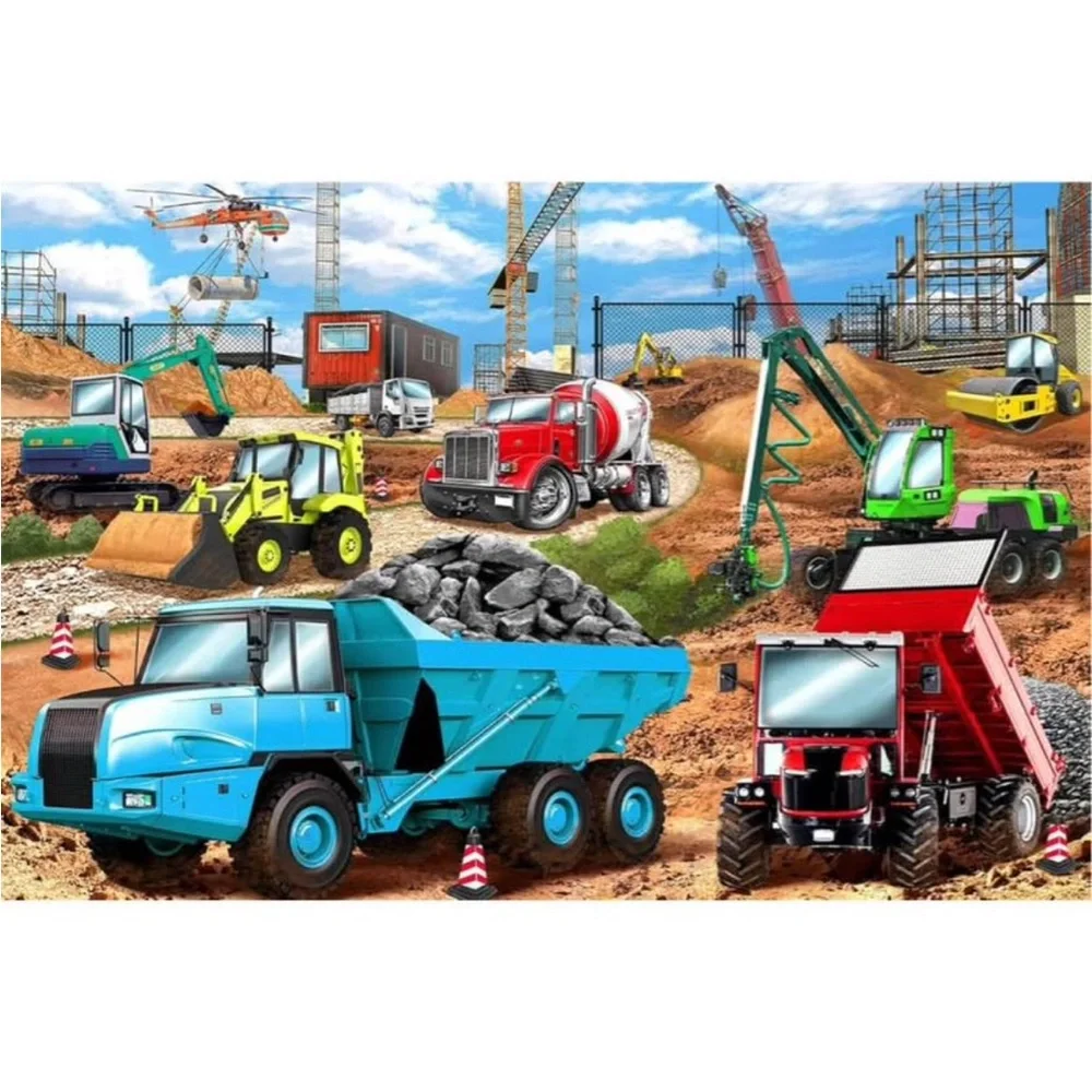 NWT Construction Vehicle 100 Piece Puzzle